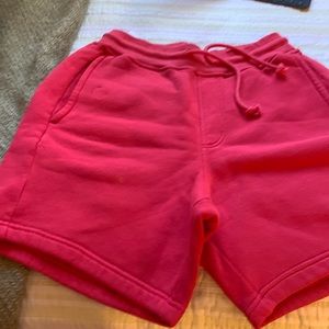NWT Outdoor Voices Men’s Nimbus Cotton Sweat Shorts in Red